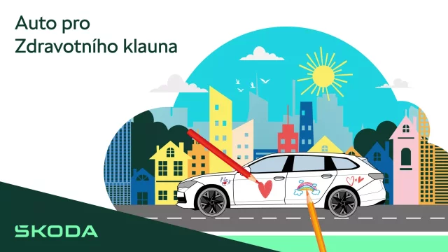 Soutěž Auto pro Zdravotního klauna pokračuje: děti letos navrhnou design vozů Škoda Superb Combi iV