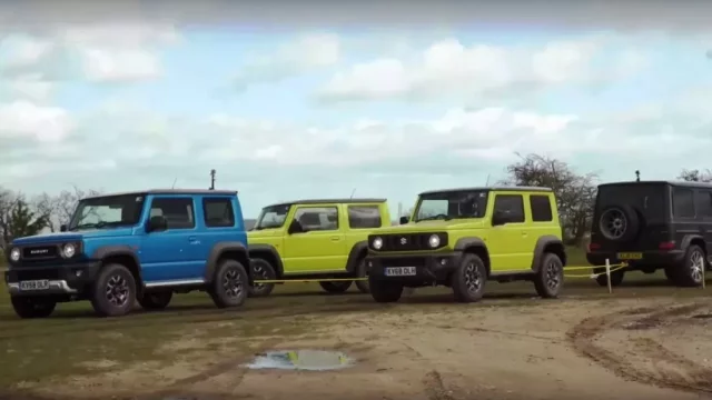 Kolik potřebujete Suzuki Jimny, abyste přetáhli Mercedes-AMG G63?