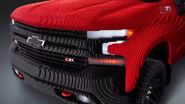 Lego v hlavní roli. Chevy z něj postavil svůj pickup