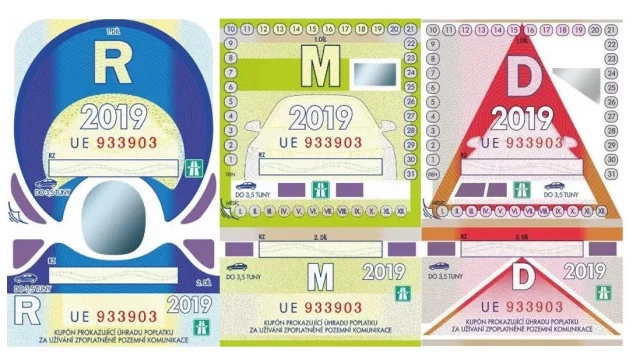 Dálniční známka 2019 - platnost, cena a zpoplatněné úseky silnic a dálnic