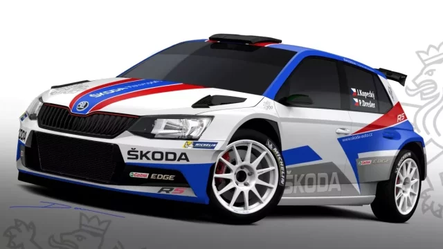 Škoda Fabia R5 vyrazí na Monte Carlo k výročí 100 let Československa v národních barvách