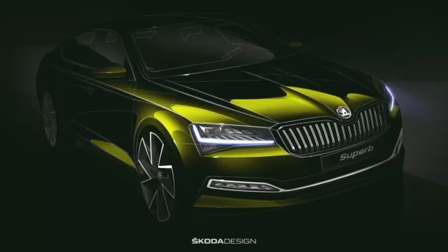 Škoda Superb odhaluje svoji modernizovanou vizáž