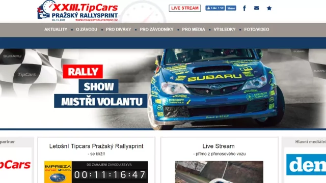 Pražský rallysprint se jede už tuto sobotu!