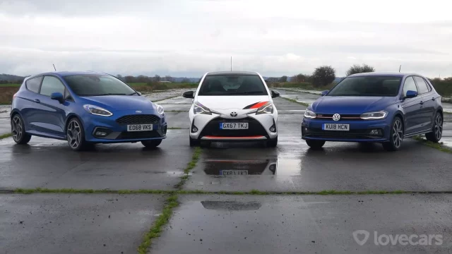 Ford Fiesta ST vs. Toyota Yaris GRMN vs. VW Polo GTI: Hledá se nejlepší malý hot-hatch