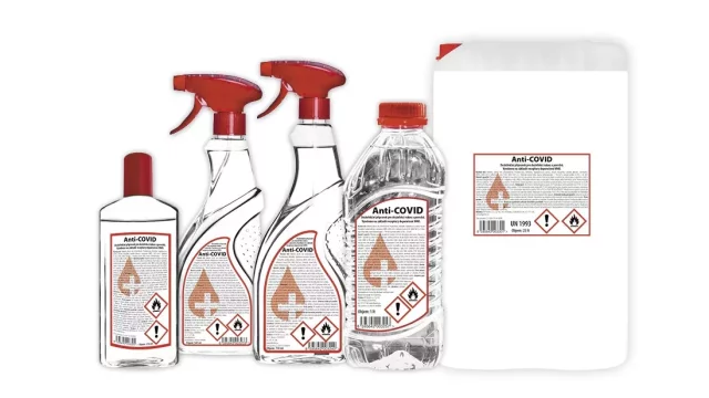 20 litrů dezinfekce Anti-COVID už dostala polovina domovů pro seniory