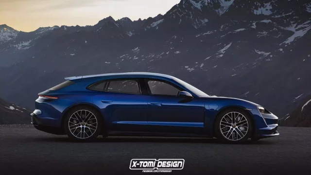 Talentovaný návrhář odhaluje kombík Porsche Taycan Sport Turismo