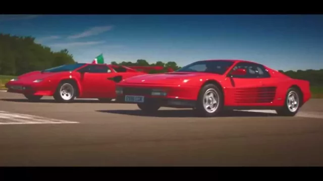 Ferrari Testarossa proti Lamborghini Countach! The Grand Tour srovnal ikony z plakátů