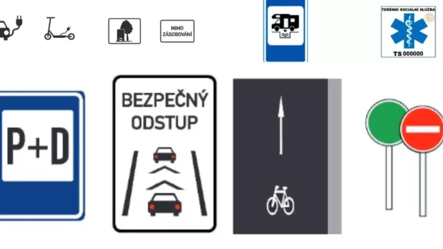 Od ledna přibyly na silnicích nové značky. Je mezi nimi označení P+D nebo dopravní značení bezpečného odstupu