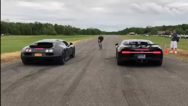 Bugatti Veyron vs. Bugatti Chirón: Na tento souboj všichni čekáme. Konečně je tu!