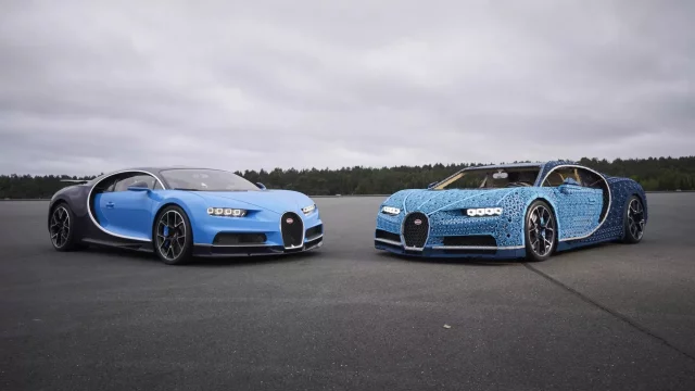 Bugatti Chiron z Lega v životní velikosti můžete řídit. A vznikl v Česku!