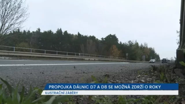 Propojka dálnic D7 a D8 se možná zdrží o roky, ranní a odpolední špičky doprovázejí zácpy