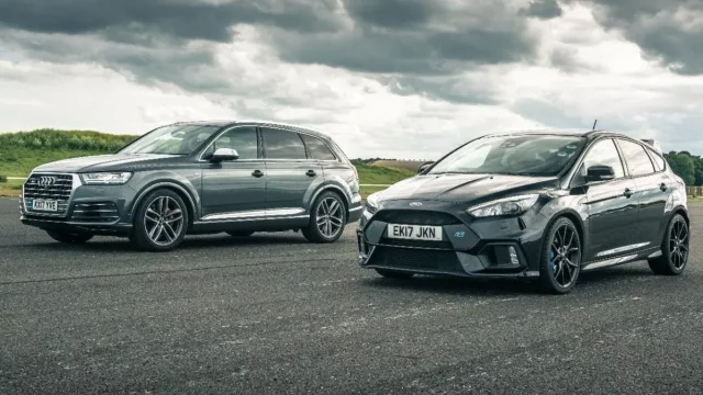 Ford Focus RS vs. Audi SQ7: Netradiční souboj ostrých čtyřkolek