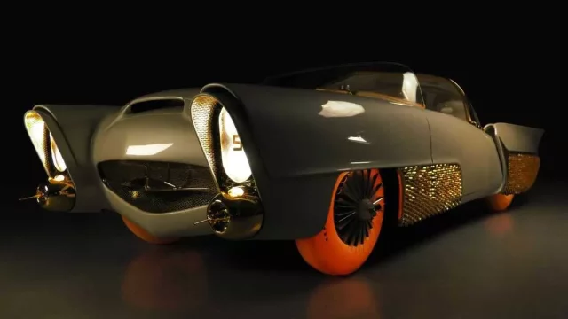 Golden Sahara II: Autonomní auto z roku 1956 mělo svíticí pneumatiky Goodyear