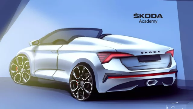 Škoda Scala Spider: Sedmá žákovská škodovka se představuje na prvních skicách