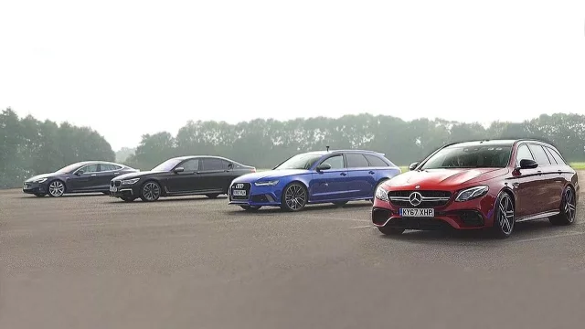 Tesla porazila ve sprintu Mercedes-AMG E 63 S, Audi RS 6 i BMW M760Li